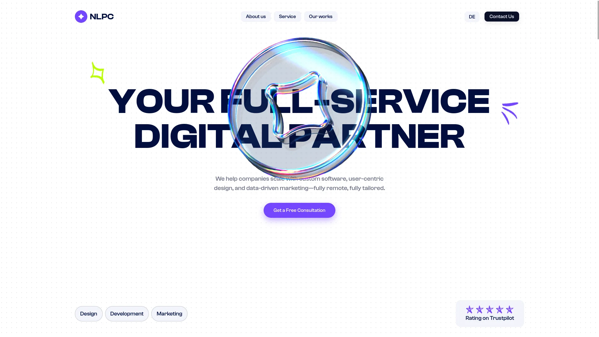 Проект Сайт международого digital-агентства полного цикла NLPC Agency